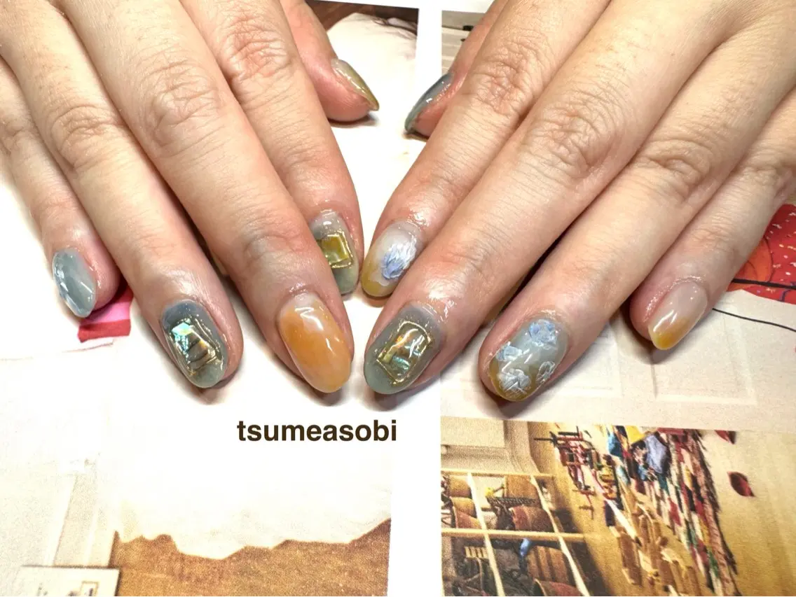 ネイル ハンドネイル tsumeasobi 🪬macoのネイルデザイン