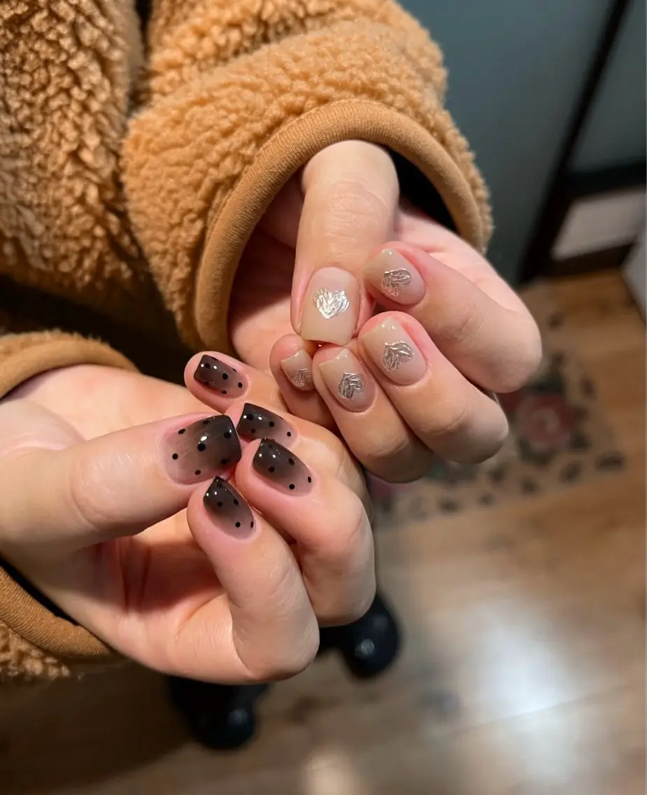 ネイル アートネイル フレンチネイル マグネットネイル ミラーネイル オフィスネイル ハンドネイル Blossom nail_研修のネイルデザイン