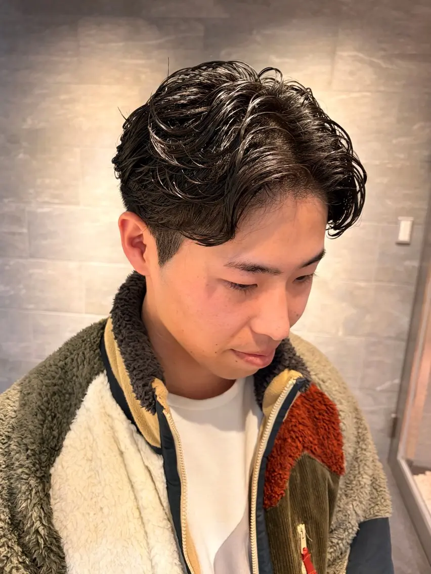 パーマ メンズ カット パーマ Yamada Ami🪐のヘアスタイル