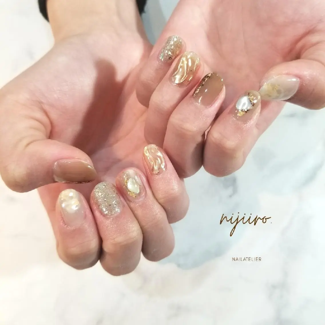 ネイル ニュアンスネイル ハンドネイル nijiiro🌈 サトウのネイルデザイン