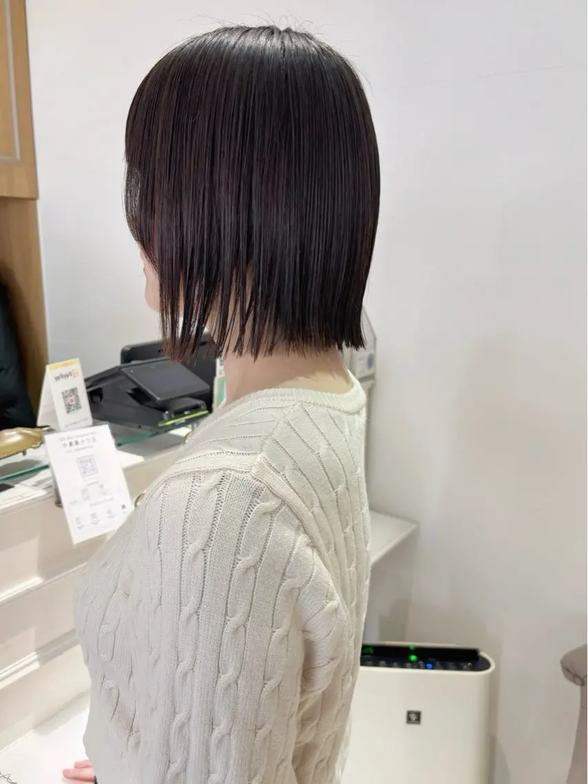 ショート カット 縮毛矯正 トリートメント 齋藤 咲のヘアスタイル