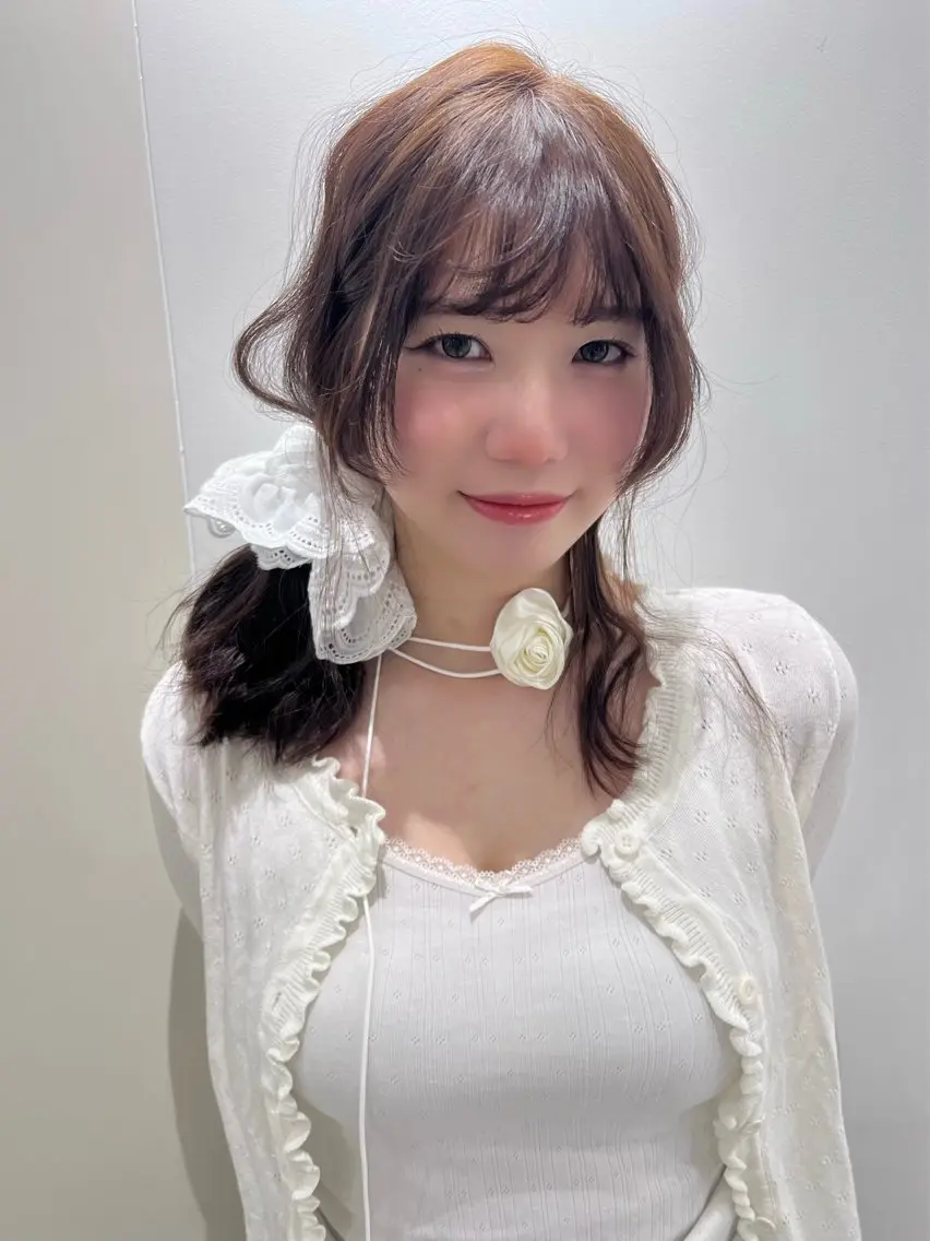 セミロング ボブ レイヤーカット ヘアカラー ツヤ髪🫧 新宿エリア✨ゆめのヘアスタイル