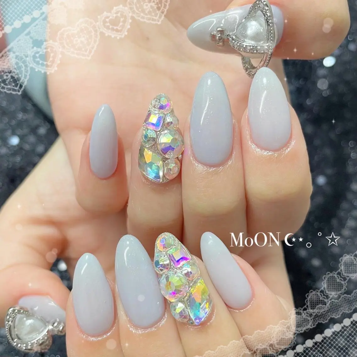 ネイル ハンドネイル ハンドケア MoON...❤︎ MeGuのネイルデザイン