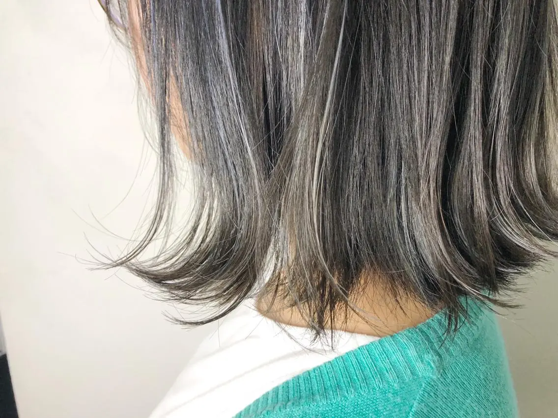 カラー ハイライトカラー カラーモデル募集中 美容室ハピスのヘアスタイル