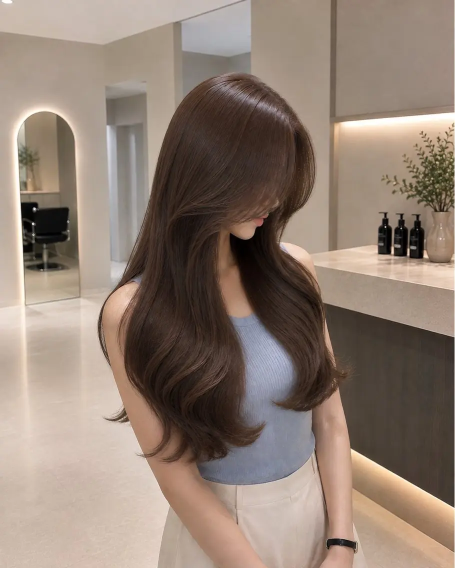 ロング 髪質改善 レイヤーカット カット ヘアカラー トリートメント 髪質改善×レイヤー 特化増原優斗のヘアスタイル