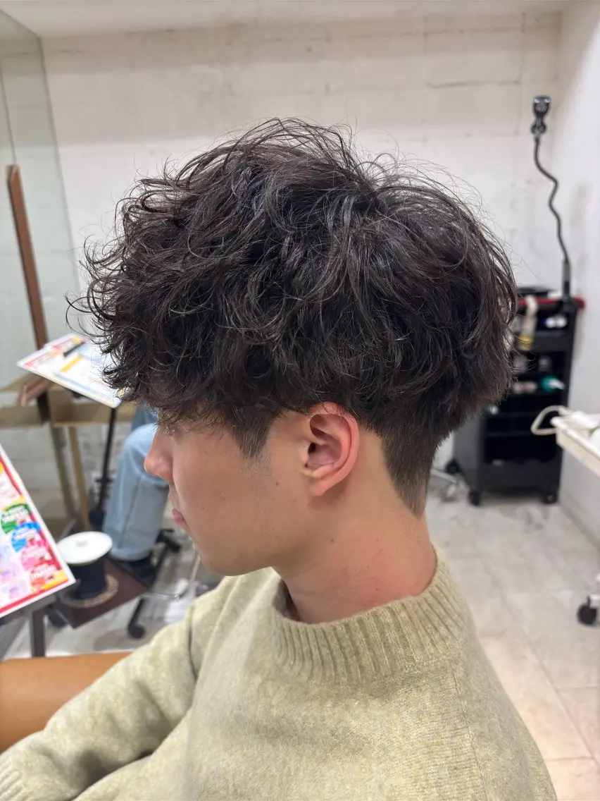 パーマ メンズ 竹谷 奈津実のヘアスタイル