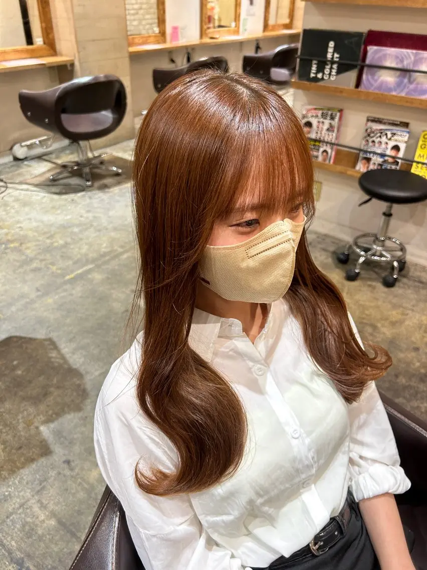 ロング カラー レイヤーカット/ 縮毛矯正🇰🇷早坂のヘアスタイル