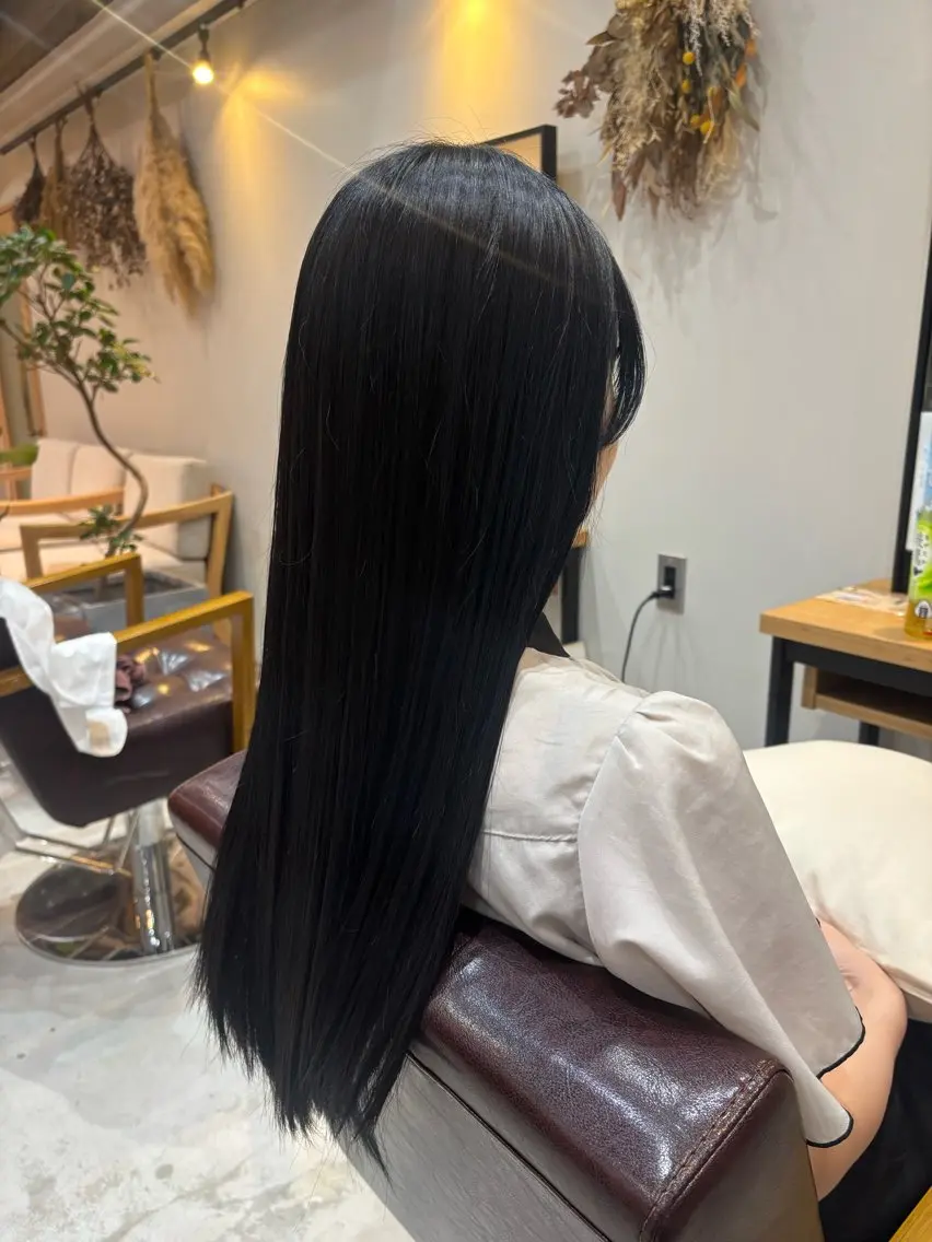 ロング カット ヘアカラー トリートメント ♡ FUU♡のヘアスタイル