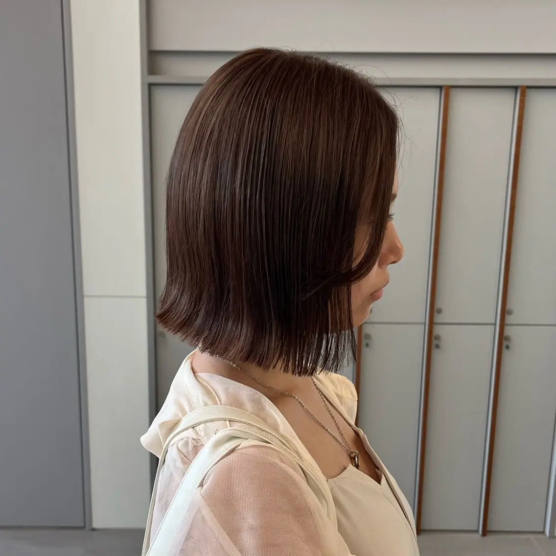ショート カラー ベージュカラー ブリーチ 透明感カラー ダブルカラー 髪質改善カラー/ボブ 🌻Mutsumiのヘアスタイル