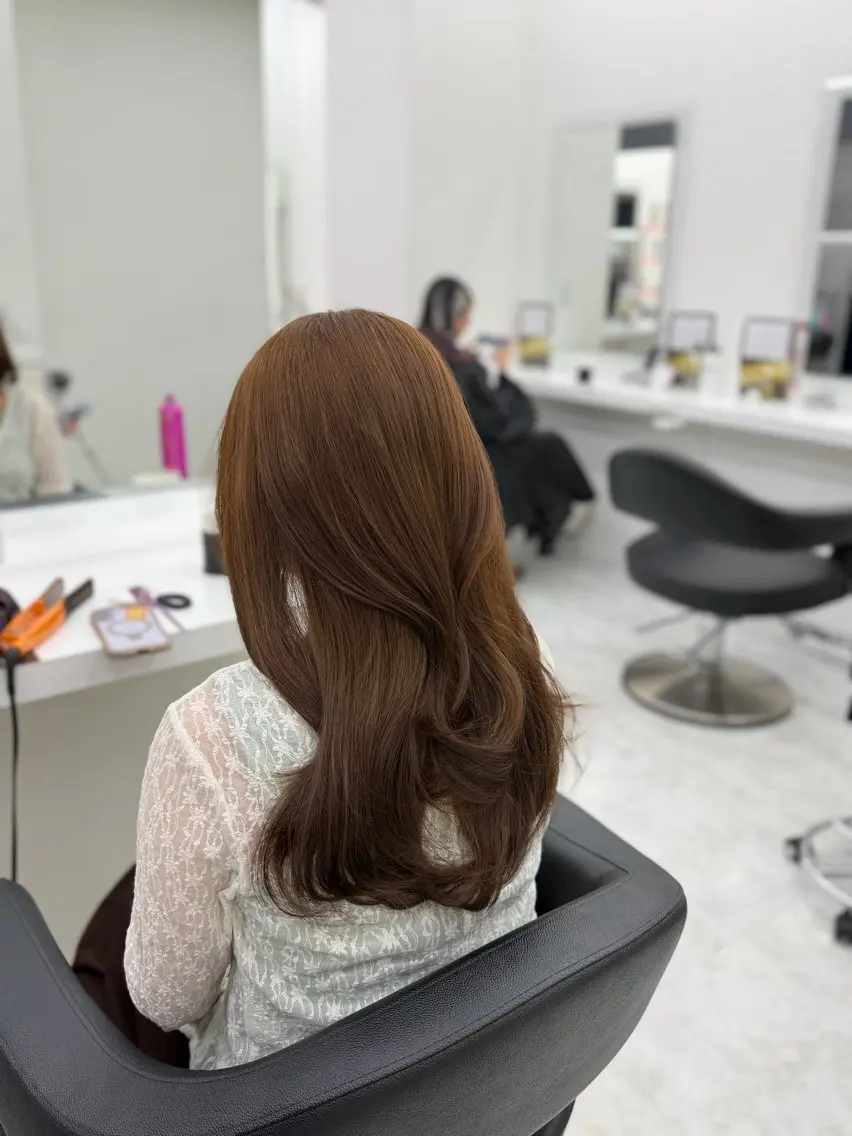 ロング カラー カット ヘアカラー 🤍レイヤー/顔周り /hirari🤍のヘアスタイル