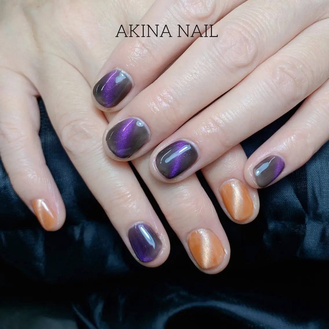 ミディアム ハンドネイル ハンドケア Akina Nail 亀戸のネイルデザイン