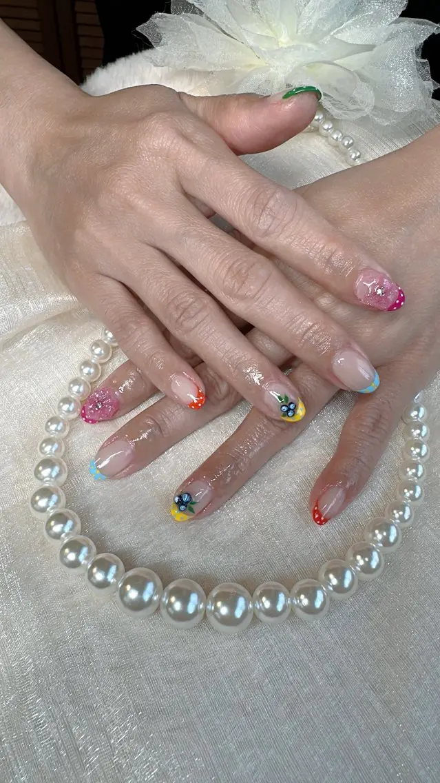 ネイル アートネイル シンプルネイル ストーンネイル Osin nailのネイルデザイン