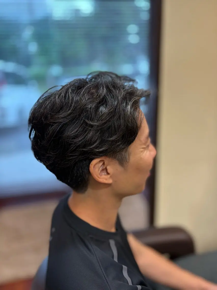 パーマ メンズ カット パーマ 大和田 奈央のヘアスタイル
