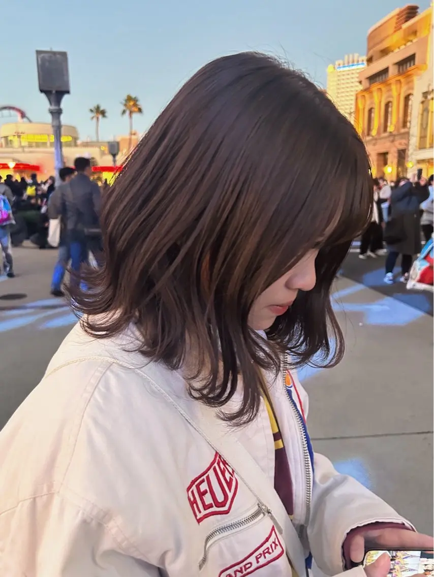 ミディアム カラー ベージュカラー ブラウンカラー 透明感カラー ピンクカラー ヘアカラー トリートメント hiiro ヘアカラー専門店のヘアスタイル