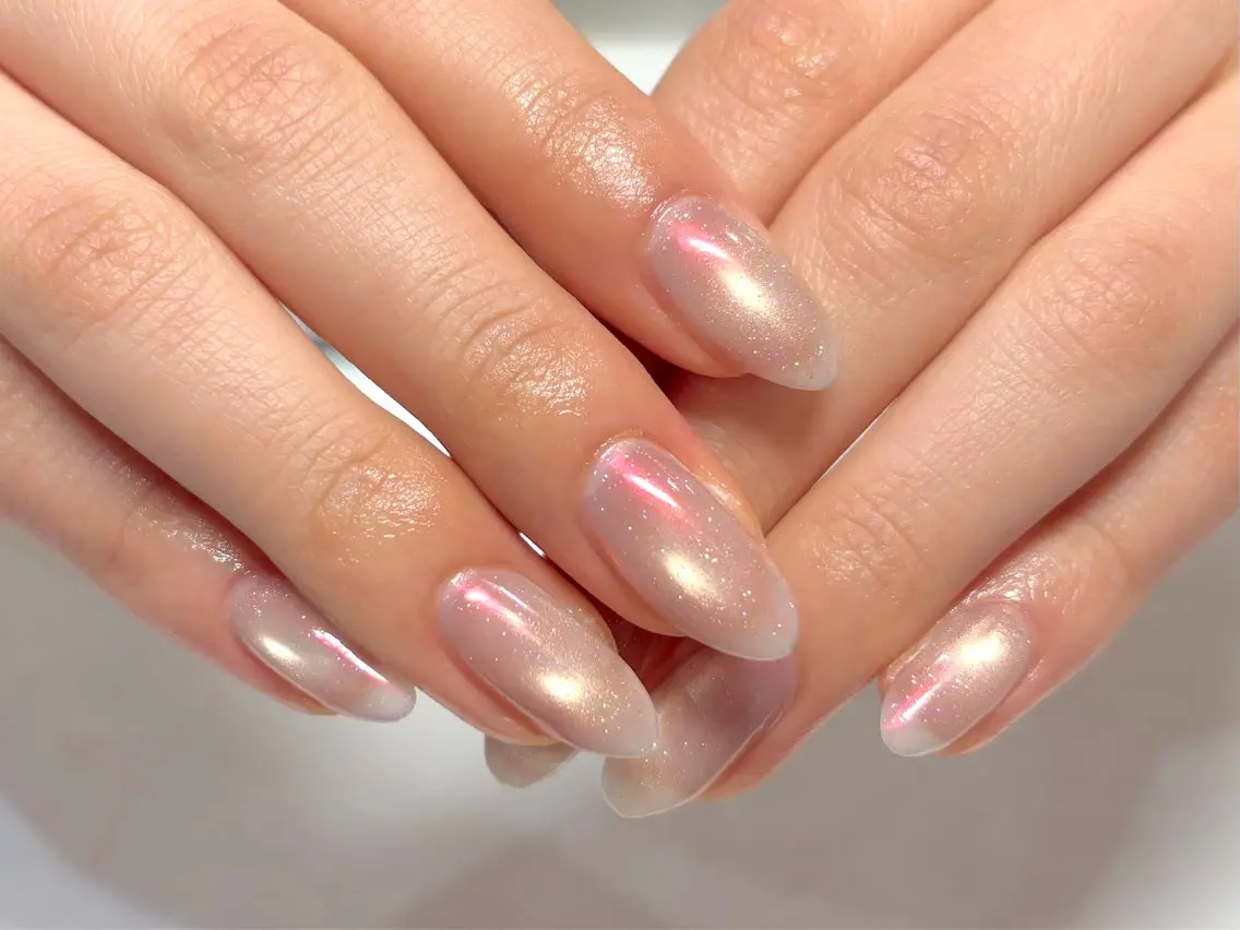 ネイル オーロラネイル Shimizu Mokaのネイルデザイン