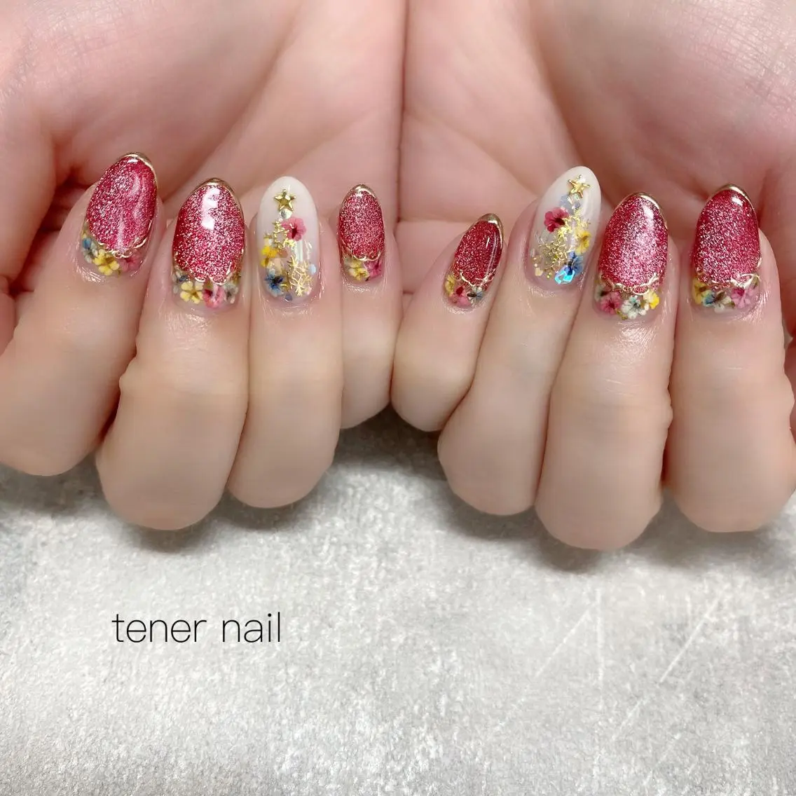ネイル フラワーネイル テネルネイル tener nailのネイルデザイン