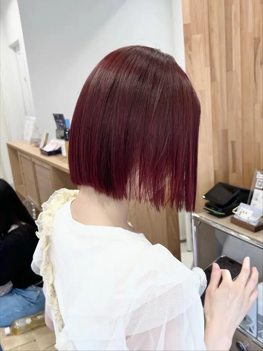 ショート カラー カット ヘアカラー トリートメント レイヤーカット⛓ hina🩶のヘアスタイル