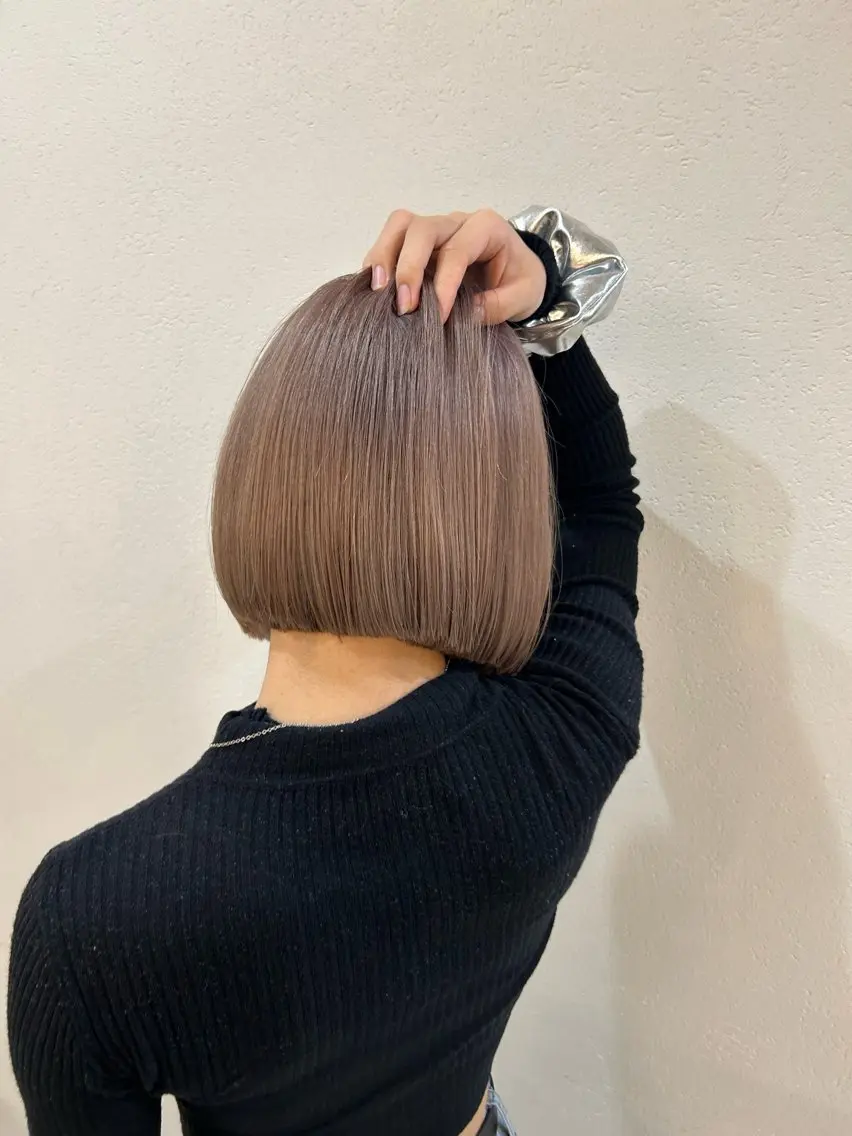 ショート ボブ 韓国風ヘア nina🤎/ 似合わせカットのヘアスタイル