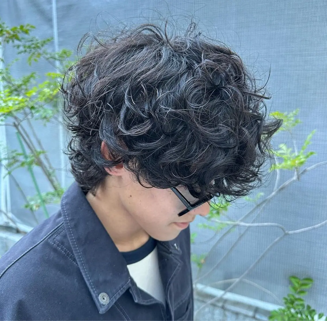 ショート 🔥コテ巻き風 ボブパーマ🔥のヘアスタイル