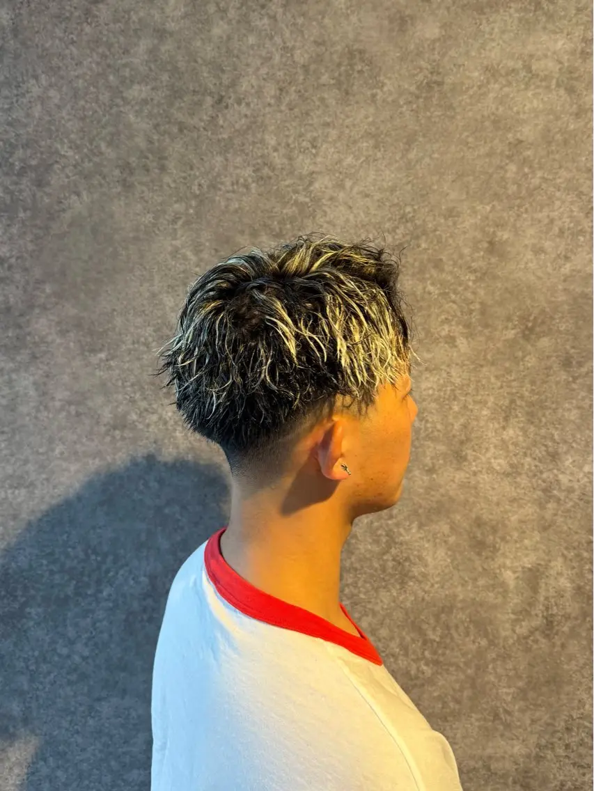 【メンズカット+メッシュ】の写真