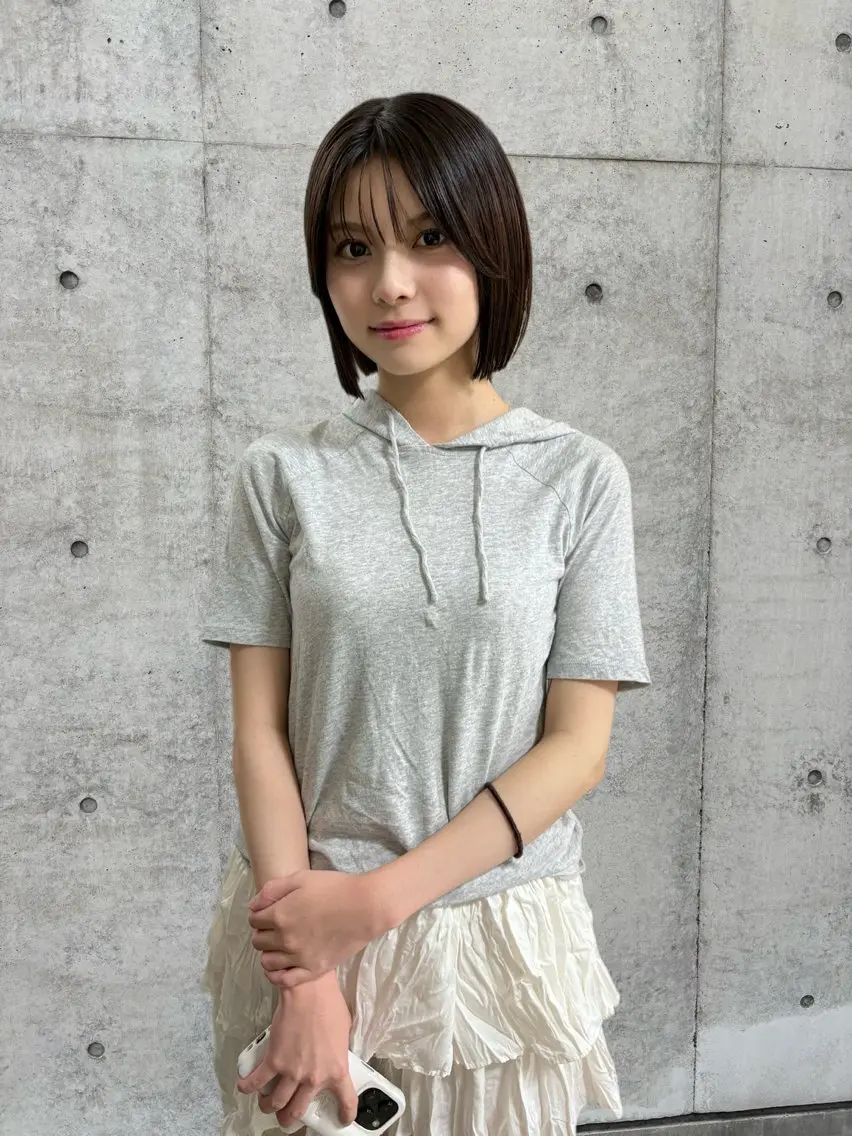 ミディアム カラー カット トリートメント ボブ&顔まわりレ イヤー♡TOMOE♡のヘアスタイル