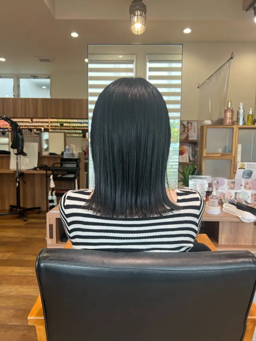 ミディアム 大川 優佳のヘアスタイル