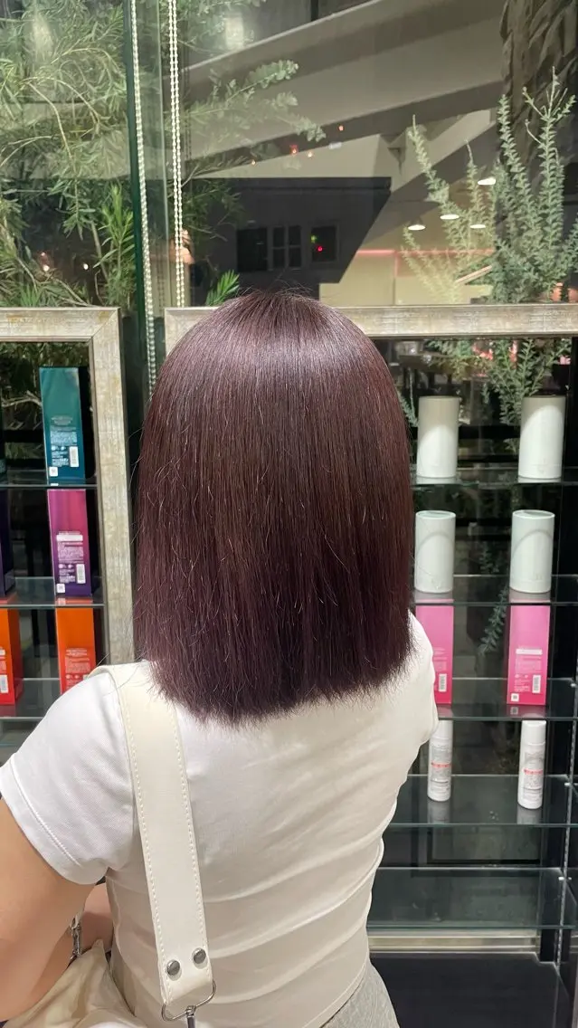 カラー ヘアカラー トリートメント mira🎀 ┊︎透明感カラー🫧のヘアスタイル