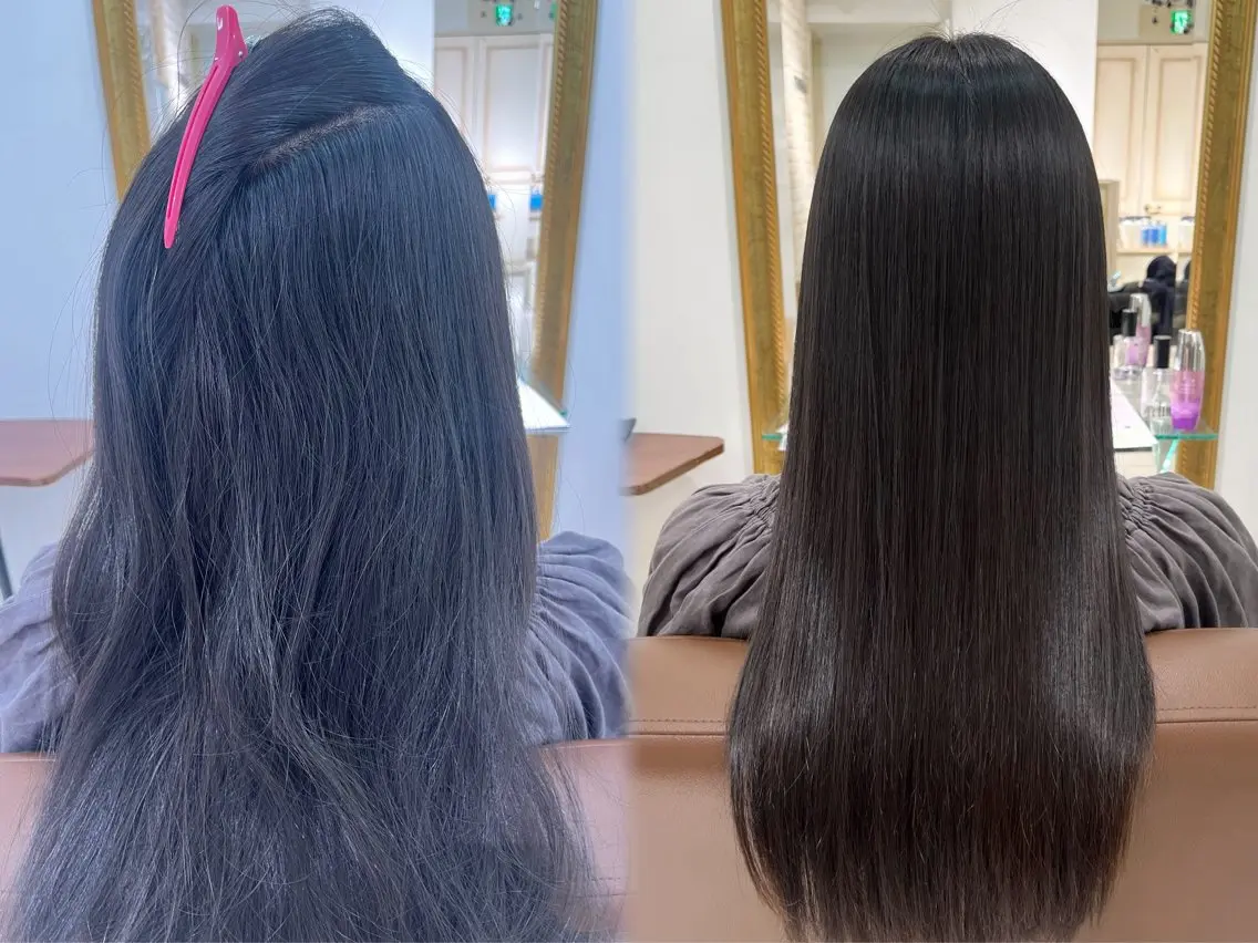 ロング 縮毛矯正 縮毛矯正 巻ける🫧縮毛矯正 💞はな🎀のヘアスタイル