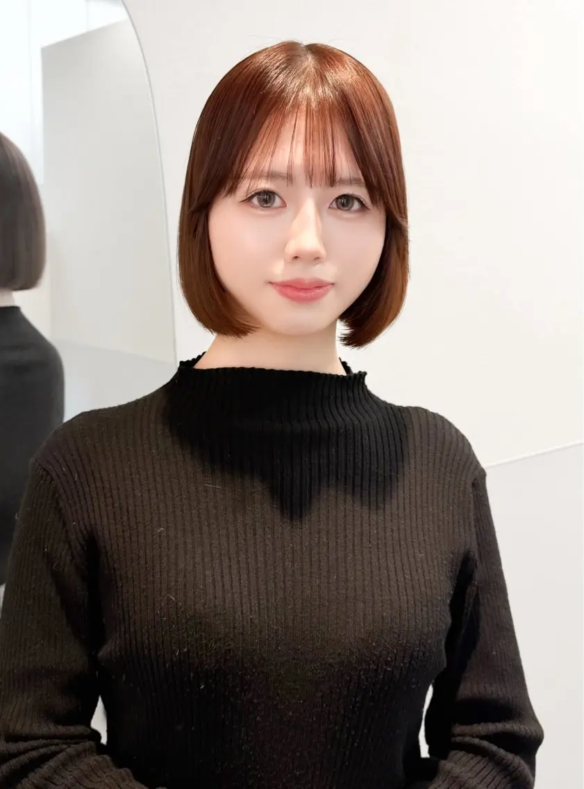 ショート カラー ヘアアレンジ カット ヘアカラー トリートメント ヘッドスパ ヘアセット 縮毛矯正🤍 盛れるボブ/ひかりのヘアスタイル