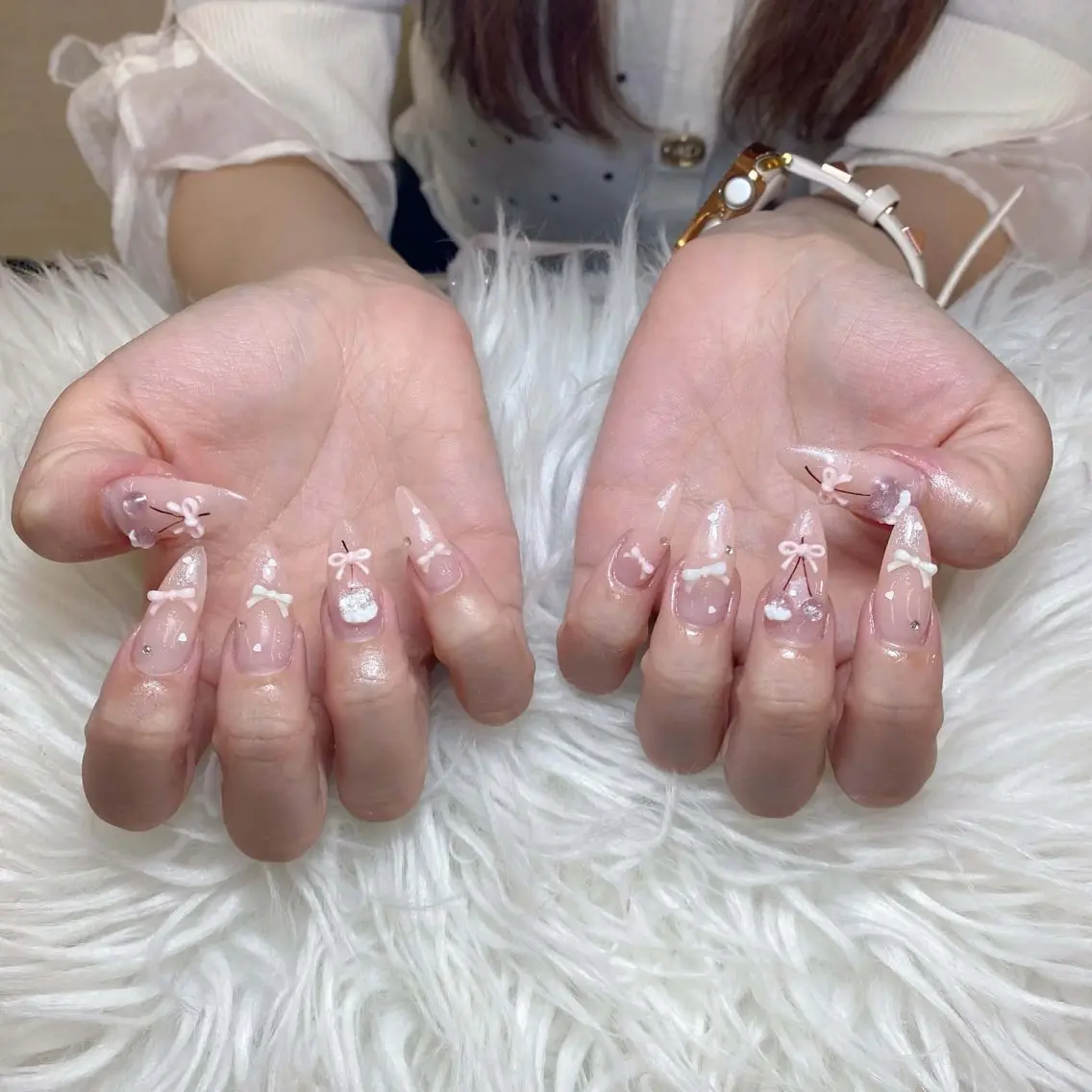 ネイル ハンドネイル Anh ゴテゴテネイルのネイルデザイン