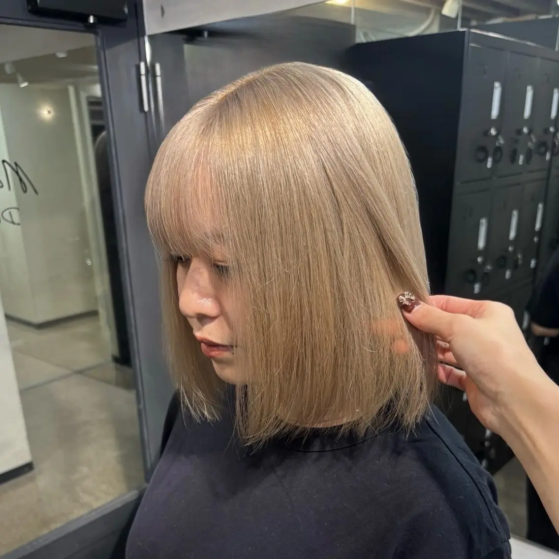 セミロング カラー ヘアアレンジ メンズ ヘアカラー トリートメント 🍀淡色×ブリーチ/ ベージュ✨RINOのヘアスタイル