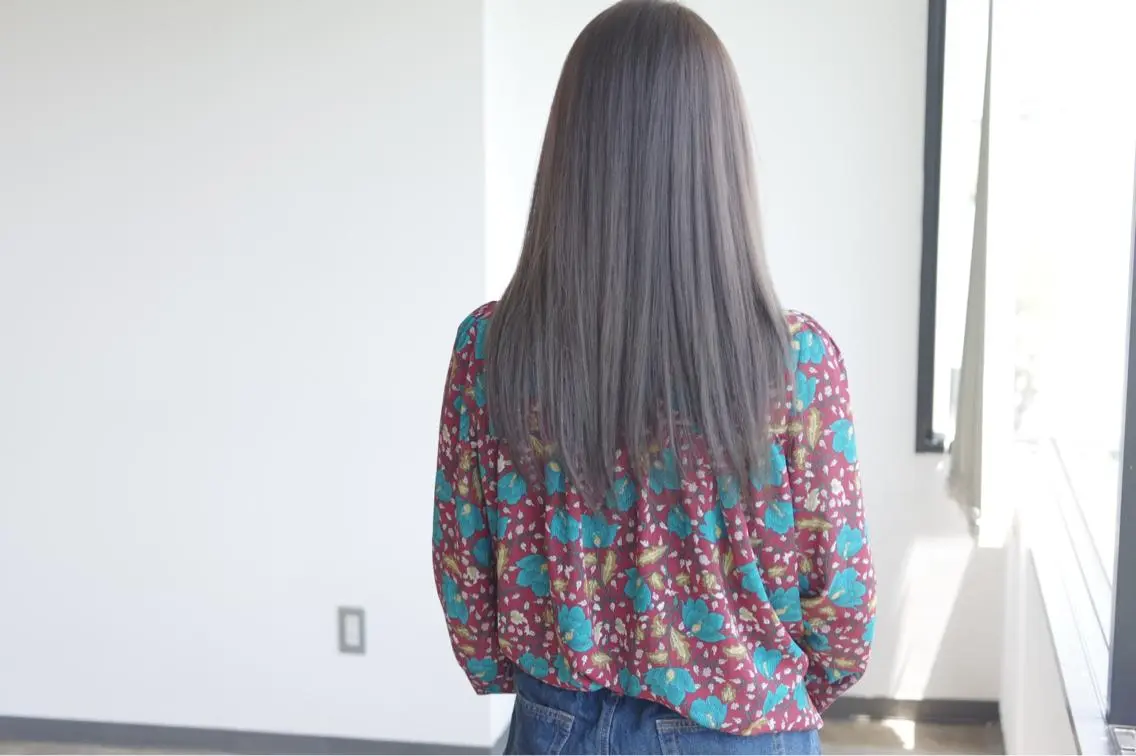 ❗️カット & ✨ツヤツヤ柔らかストレートパーマ (縮毛矯正)& トリートメントの写真
