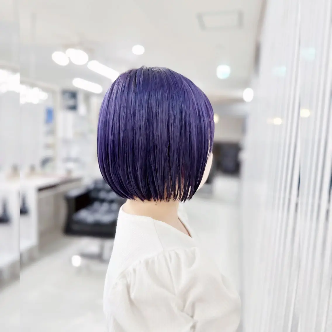 ショート カラー パープルカラー ヘアカラー トリートメント YURI ✨のヘアスタイル