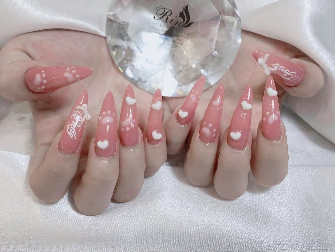 ネイル アニマル柄 べっ甲ネイル ブルー ボルドー ブラウン ハンドネイル Rin Nail 新大久保店のネイルデザイン