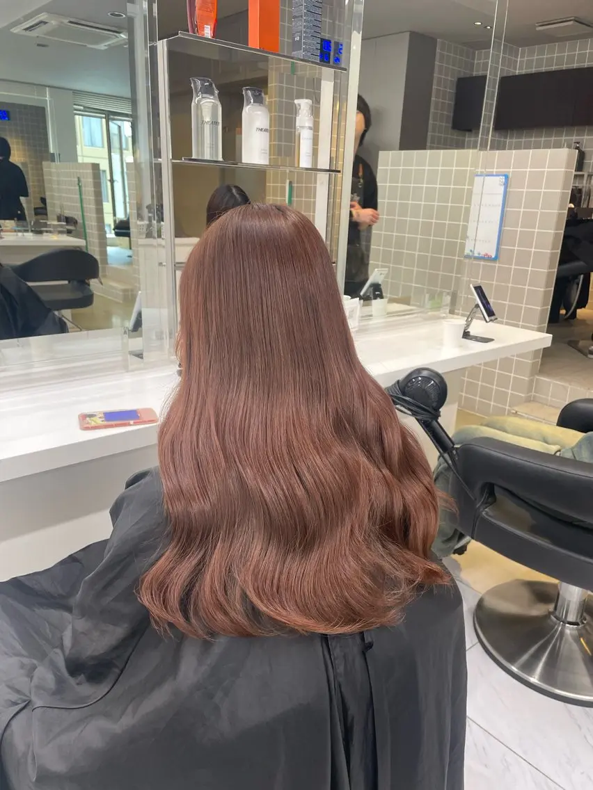 ロング カラー ヘアアレンジ ヘアカラー トリートメント ヘアセット 💗横浜美容室 💗HARUNAのヘアスタイル