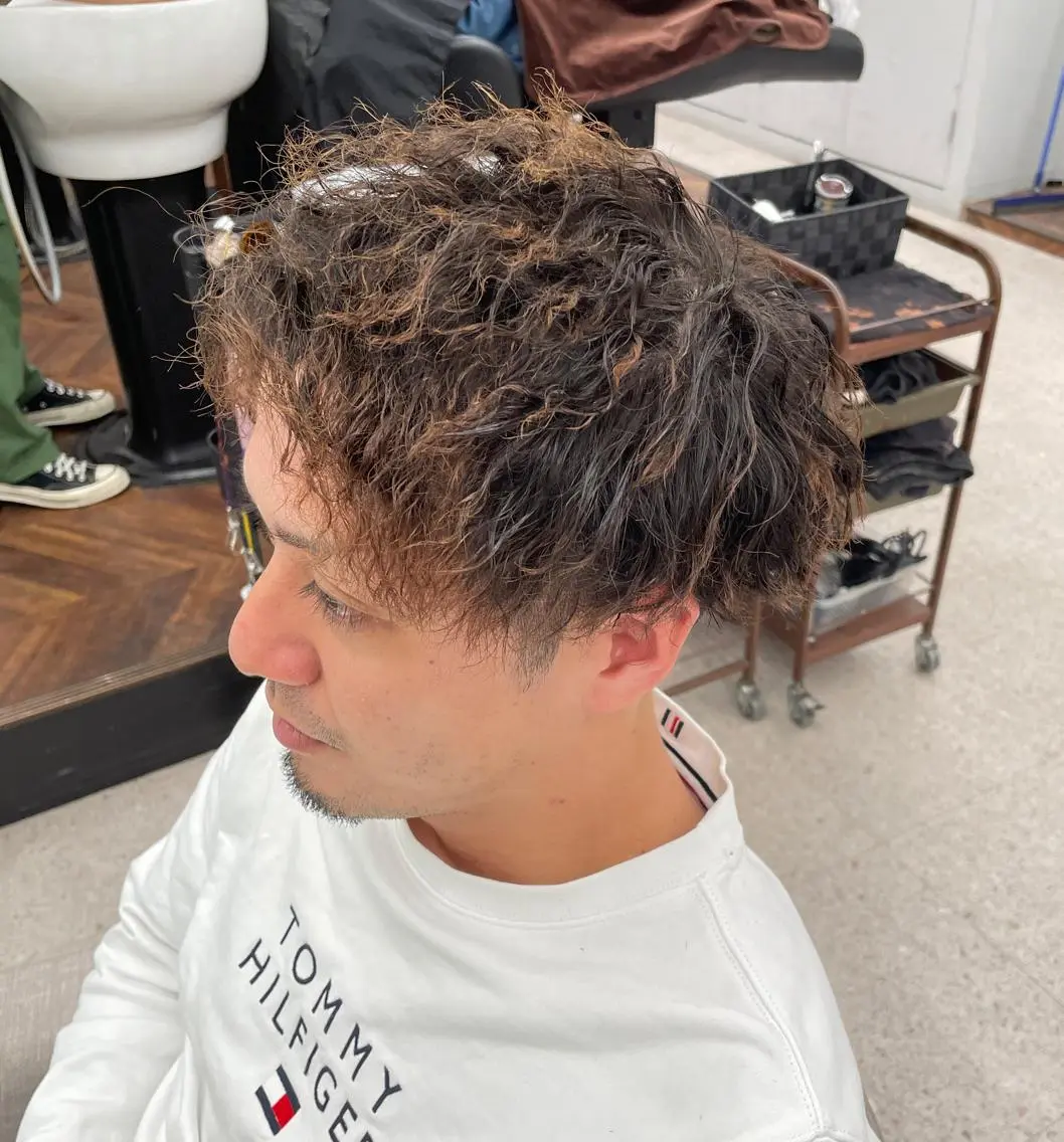 パーマ メンズ 京都河原町 メンズパーマ助川龍哉のヘアスタイル
