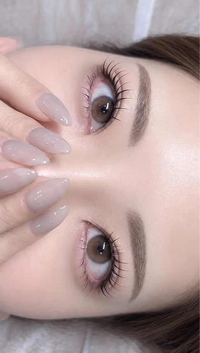 👀❤︎中顔面短縮見え🪽パリジェンヌラッシュリフトorまつげパーマ上下🌼（艶々コーティング付き）¥7000の写真