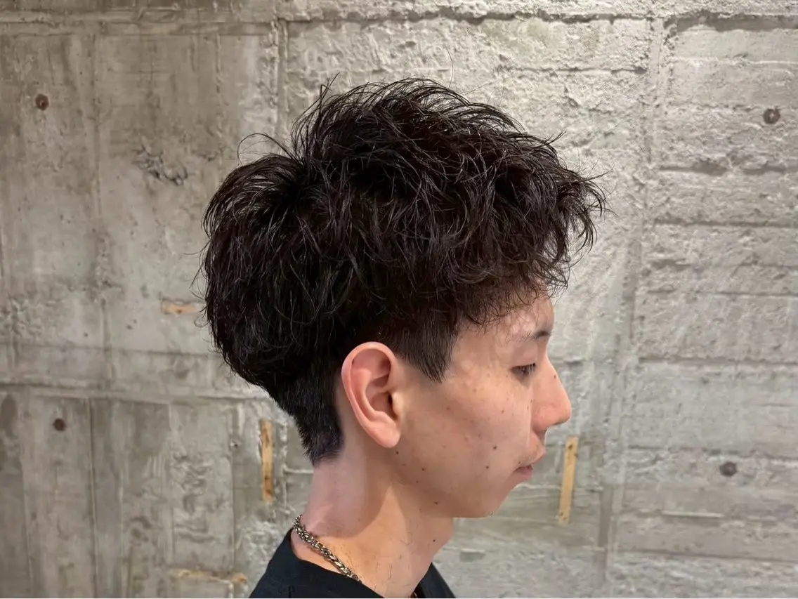 ショート パーマ メンズ 朝ラクパーマ 【SENA】のヘアスタイル