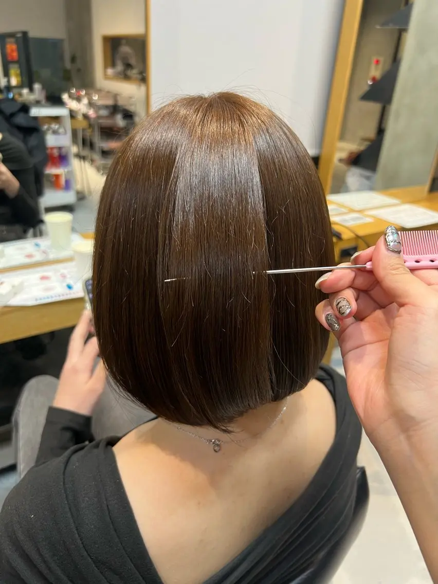 ショート カラー ヘアカラー ゆら /elima調布のヘアスタイル