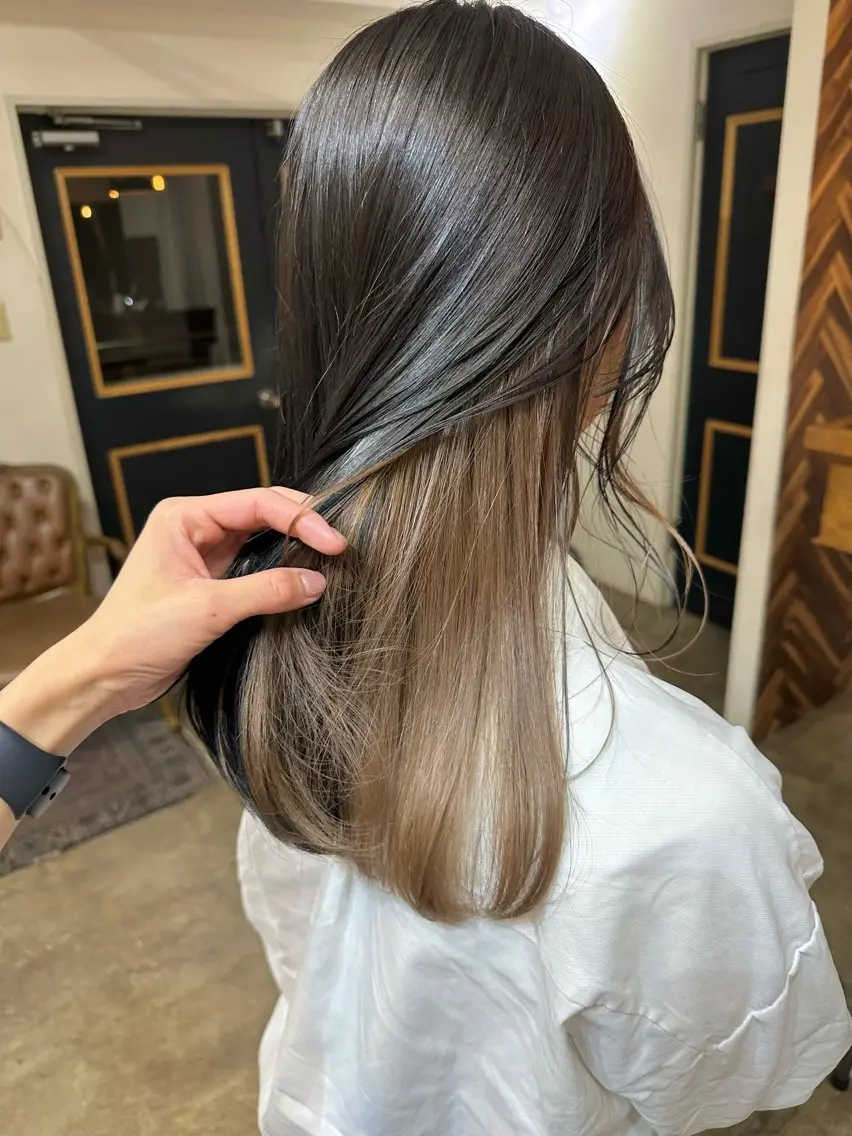 セミロング カット ヘアカラー トリートメント NAGISA 🎀透明感カラー🎀のヘアスタイル