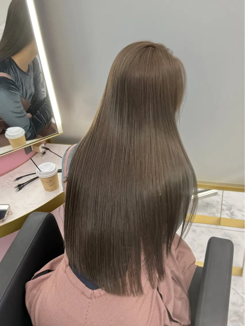 ロング カラー ヘアアレンジ ブリーチ ヘーゼル ブリーチなしカラー トリートメント ♦ブリーチなしカラー ×レイヤー♦中島良太のヘアスタイル