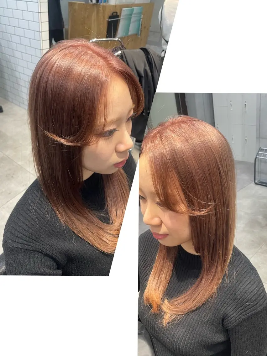 セミロング カット ヘアカラー トリートメント 💫newi💫村上 孝一のヘアスタイル