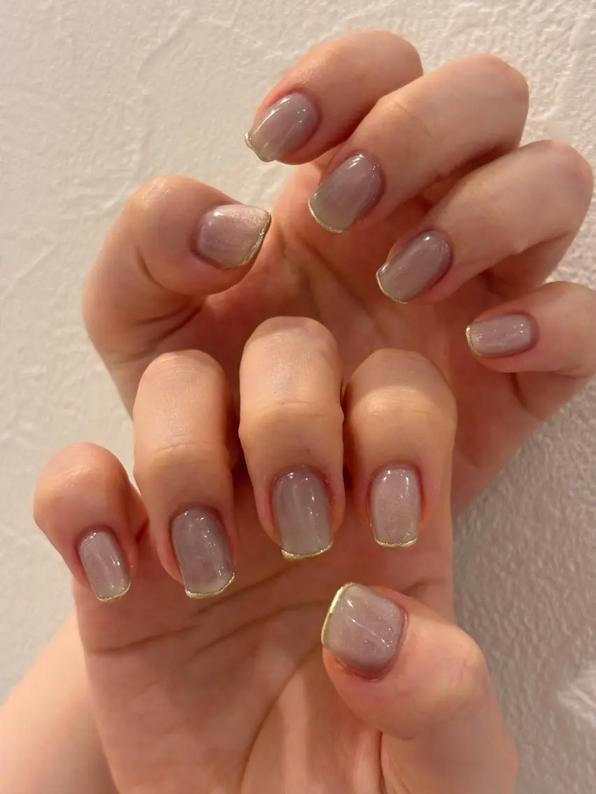 ネイル フレンチネイル マグネットネイル ハンドネイル Ann nailのネイルデザイン
