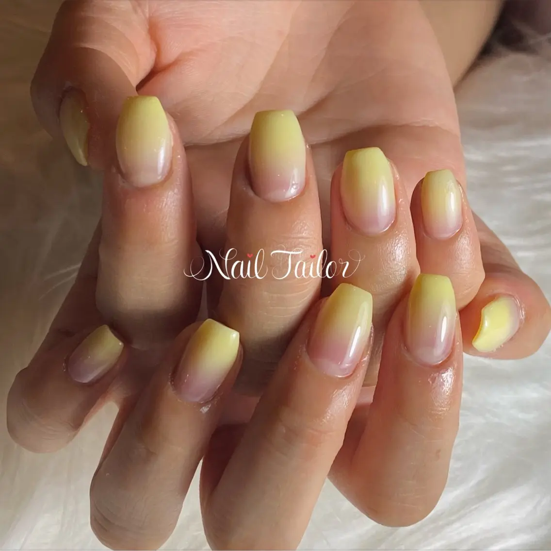 ネイル ジェルネイル グラデーション ロングネイル オフィスネイル パステルネイル ハンドネイル NailTailor ネイルテイラーのネイルデザイン