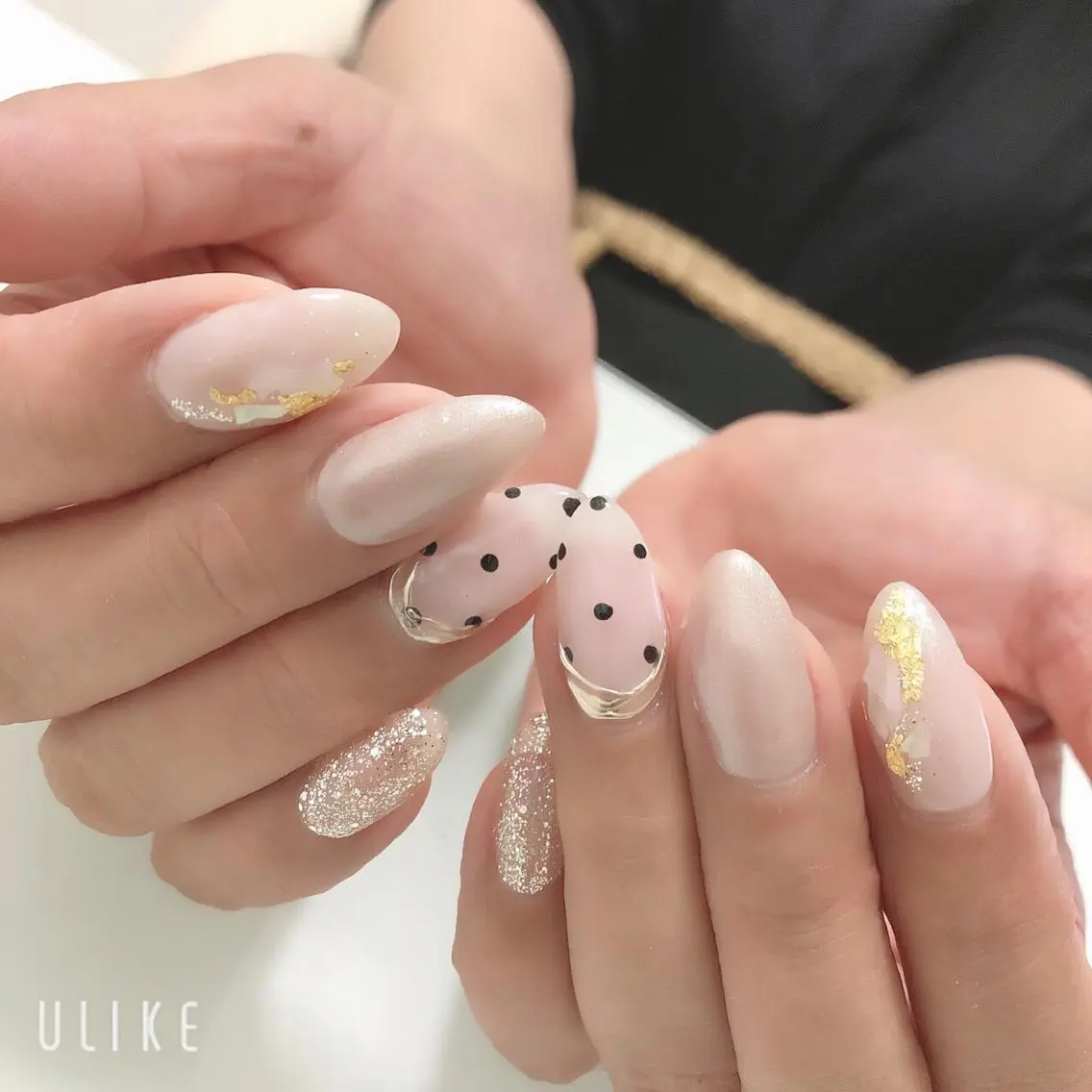 ネイル ドット ジェルネイル 夏ネイル Azulsou 廣川愛のネイルデザイン