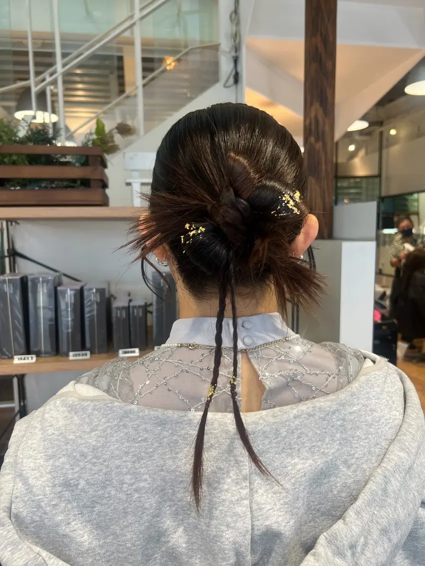 ヘアアレンジ ヘアセット インナーカラー♡ Nanakoのヘアスタイル