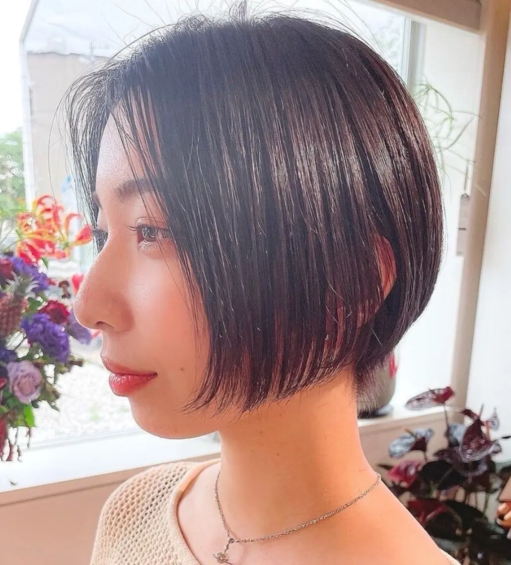 ショート ショートヘア 鳥本かりん／ パーマモデル募集のヘアスタイル