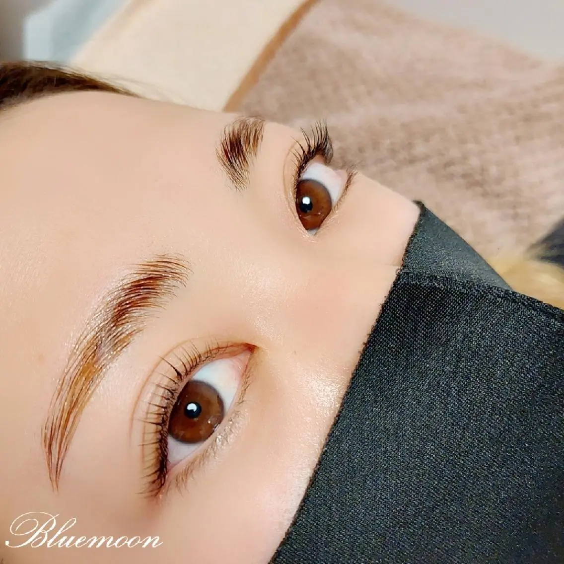 アイブロウ マツエク・マツパ パリジェンヌラッシュリフト Blue moonのマツエク・マツパデザイン