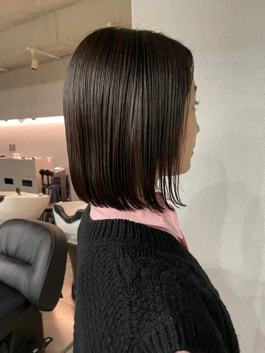 ミディアム カラー カット ヘアカラー トリートメント 表参道🌿赤み消し カラー/チナツのヘアスタイル