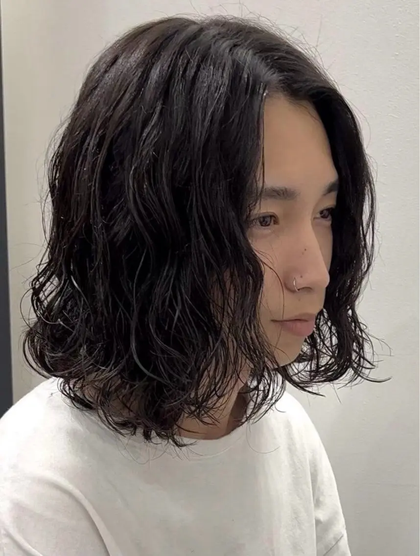 パーマ メンズ カット パーマ fifth 小尾 優然のヘアスタイル
